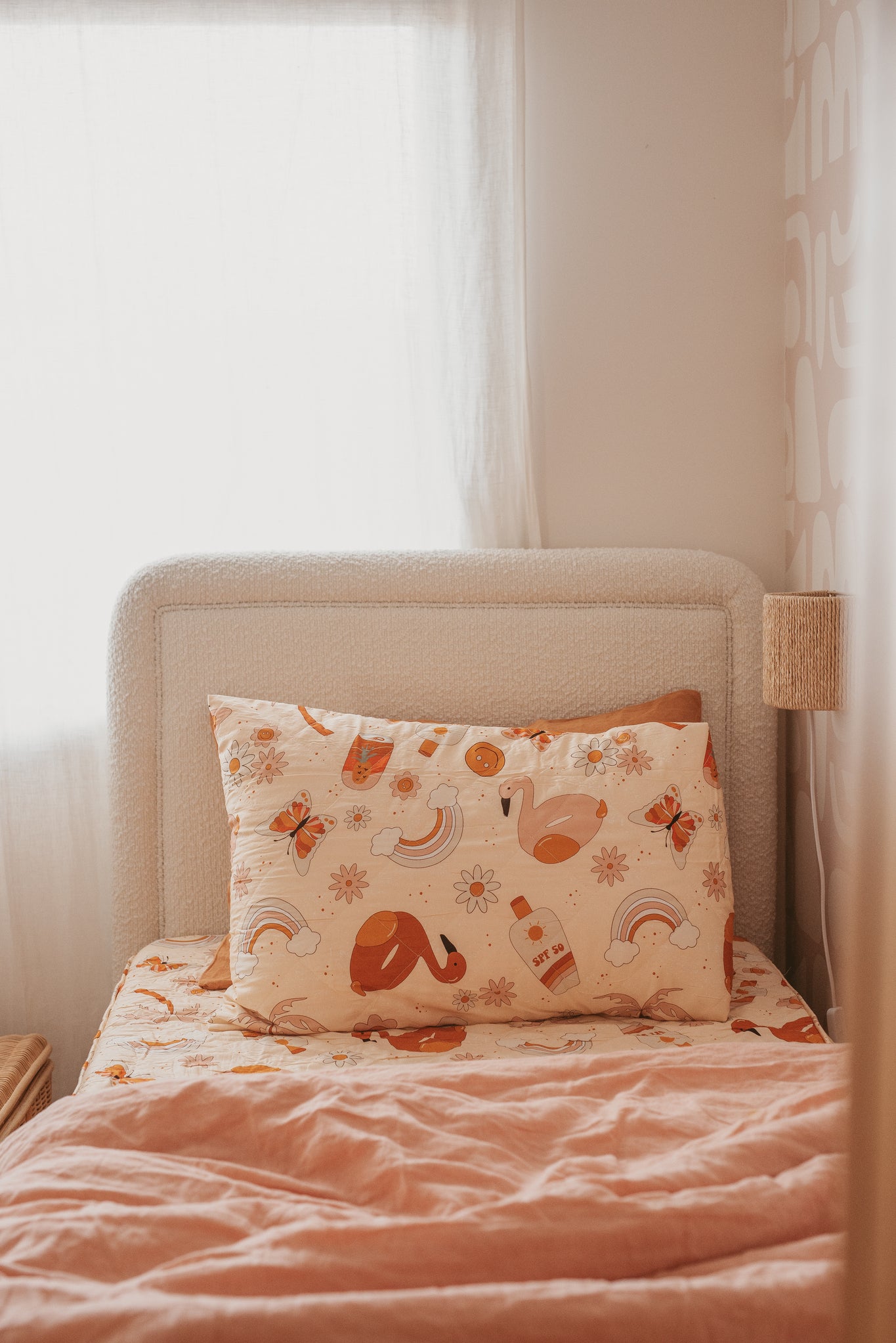 Rainbows + Butterflies - Standard Pillowcase