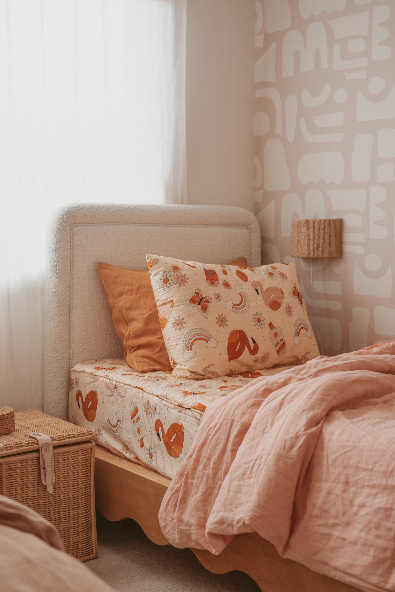 Rainbows + Butterflies - Standard Pillowcase