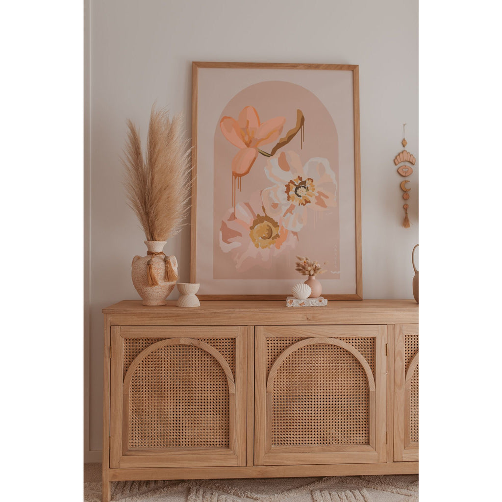 Arches Cabinet - 3 Door - Timber