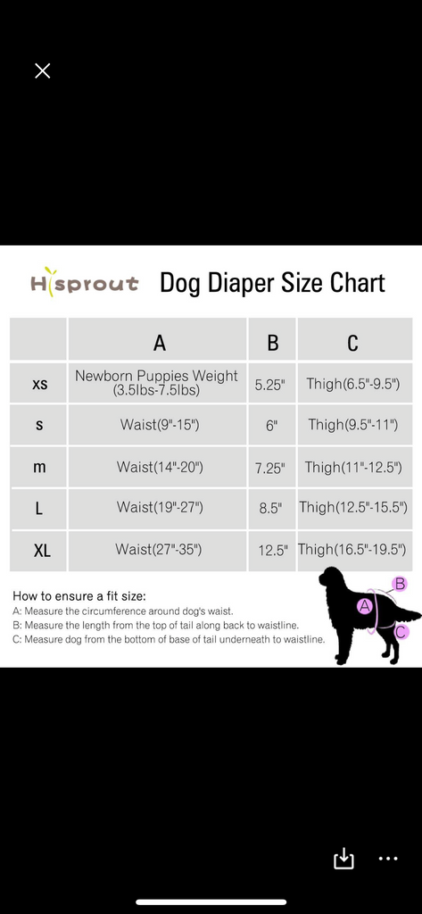 Reusable Dog Panties - No Tail Hole